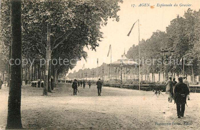 Agen Lot et Garonne Esplanade du Gravier