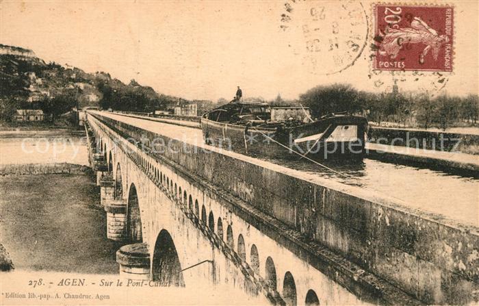 Agen Lot et Garonne Sur le Pont Canal