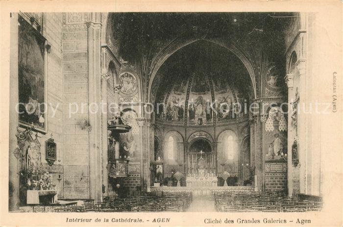 Agen Lot et Garonne Interieur de la Cathedrale