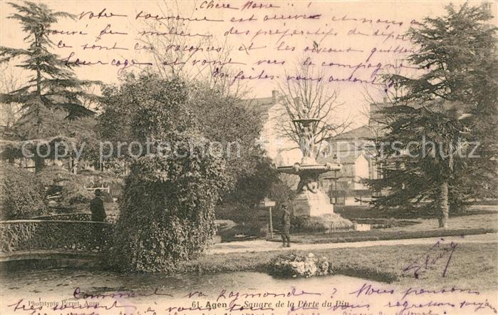 Agen Lot et Garonne Square de la Porte du Pin