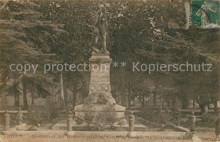 Agen Lot et Garonne Monument des Mobiles Place de Justice
