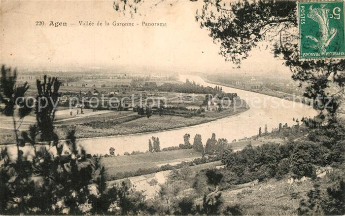 Agen Lot et Garonne Vallee de la Garonne Panorama