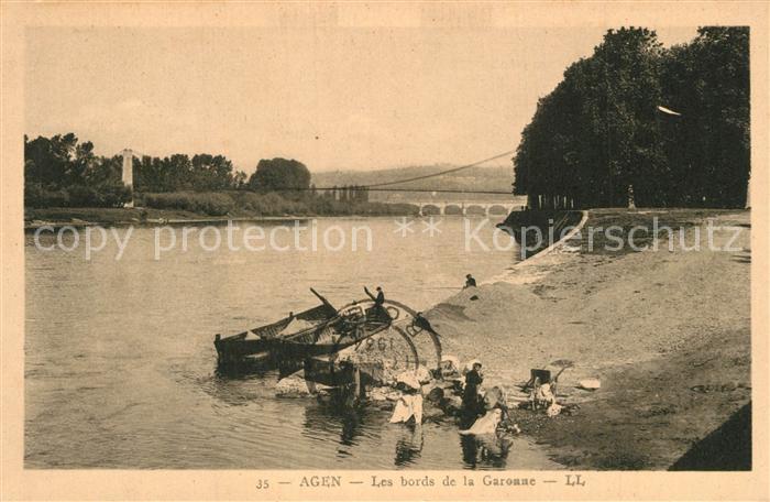 Agen Lot et Garonne Les bords de la Garonne