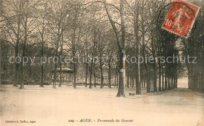 Agen Lot et Garonne Promenade du Gravier