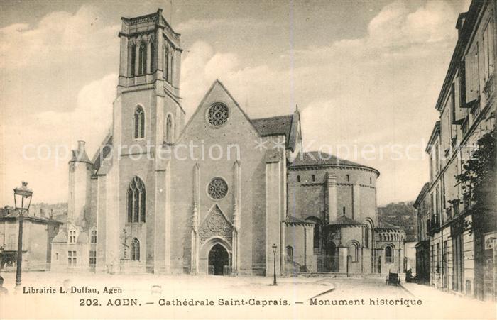Agen Lot et Garonne Cathedrale Saint Caprais Monument historique