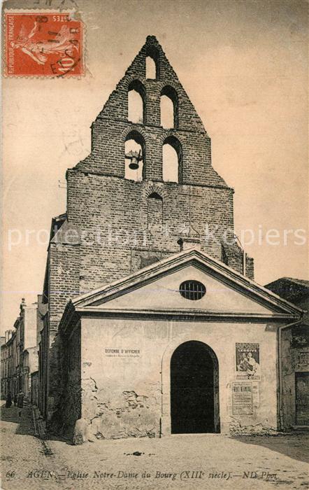 Agen Lot et Garonne Eglise Notre Dame du Bourg