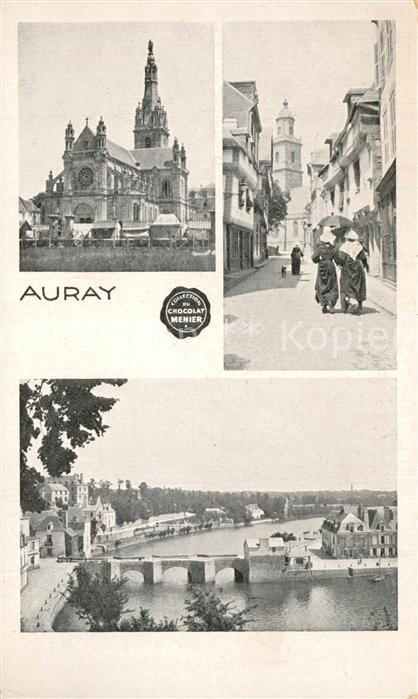 Auray Vues d ensemble Eglise Pont sur l'Auray