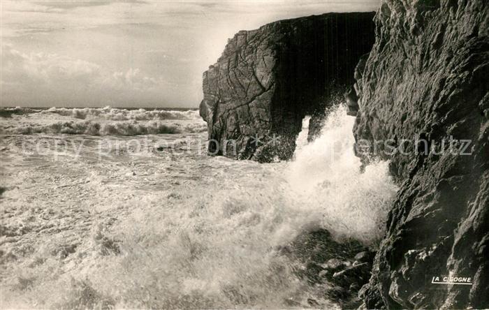 Quiberon Morbihan Effet de vague Brandung Küste