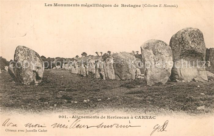 Carnac Morbihan Alignements de Kerlescan Megalith