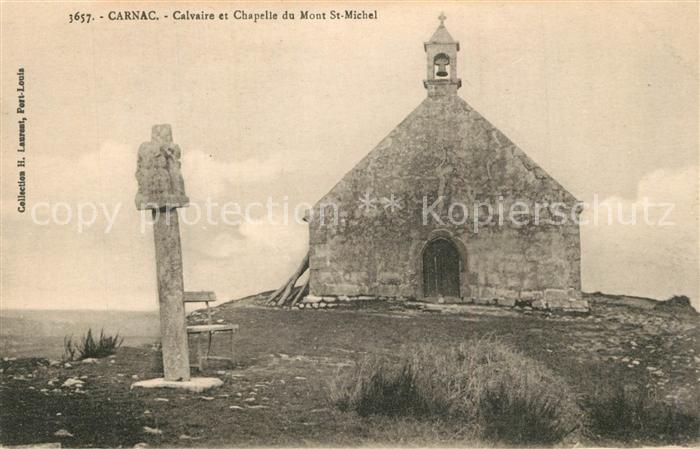 Carnac Morbihan Calvaire et Chapelle du Mont Saint Mich