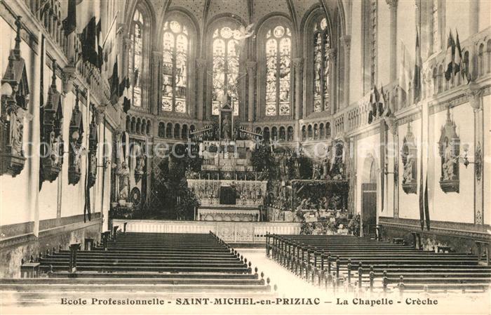 Saint Michel en Priziac Ecole Professionnelle Chapelle Crèche