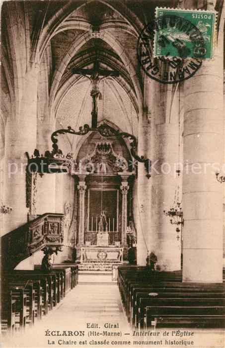 Eclaron-Braucourt-Sainte-Liviere Intérieur de l'Eglise
