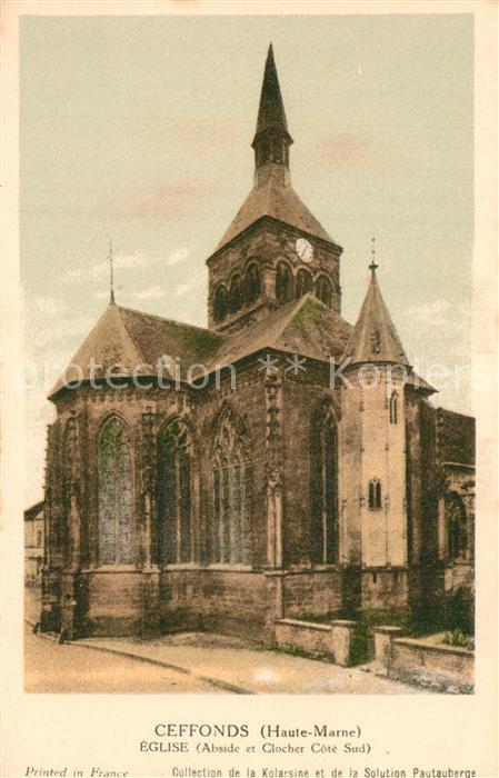 Ceffonds Eglise Abside et Clocher Collection Les