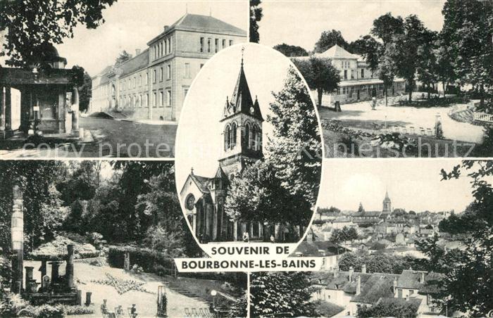 Bourbonne-les-Bains Buvette Etablissement Thermal Eglise Colonnes Romaines vue G