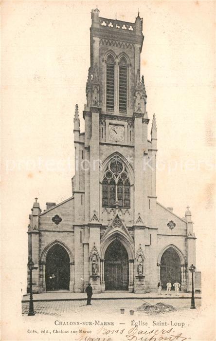 Chalons-en-Champagne Marne Eglise Saint Loup