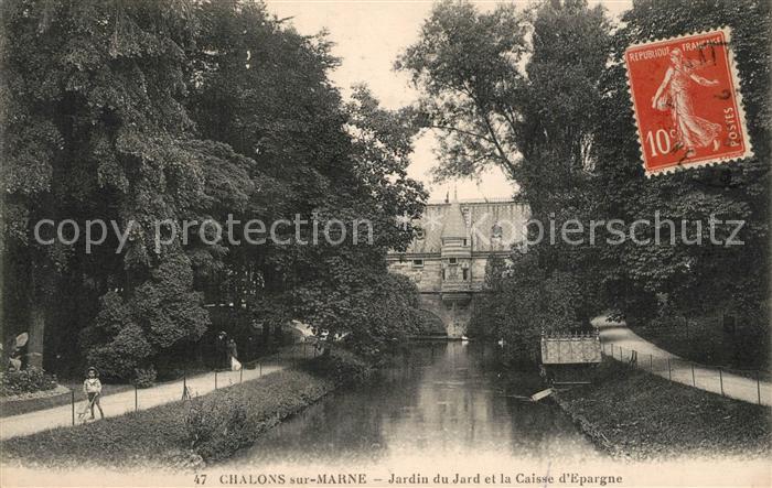 Chalons-en-Champagne Marne Jardin du Jard Caisse d Epargne