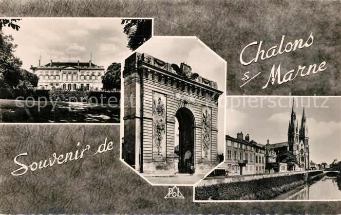 Chalons-en-Champagne Marne Prefecture Porte Sainte Croix Eglise No