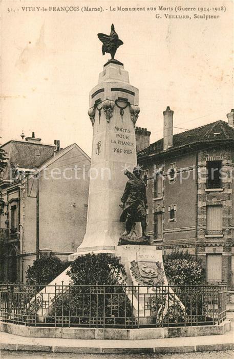 Vitry-le-Francois Monument aux Morts Grande Guerre 1914-18