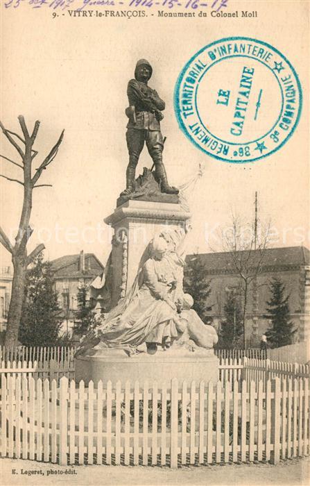 Vitry-le-Francois Monument du Colonel Moll