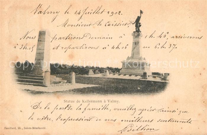 Valmy Marne Monument Statue de Kellermann
