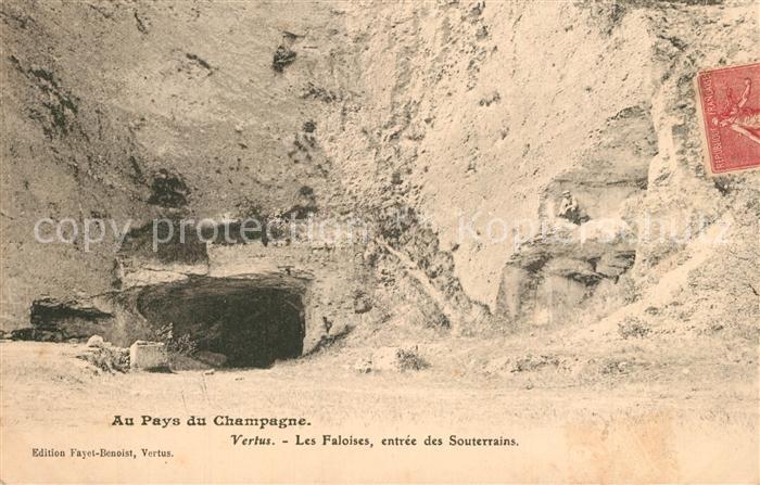 Vertus Les Faloises Entrée des Souterrains
