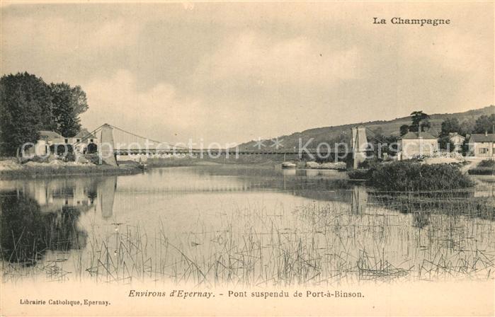 Port a Binson Pont suspendu