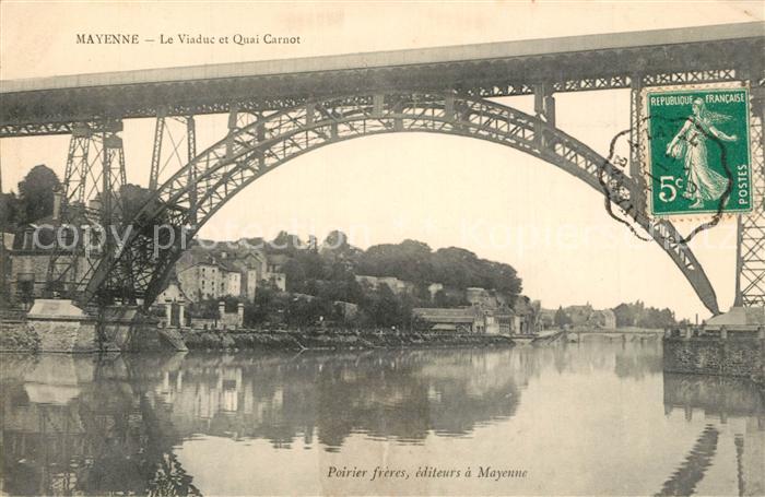 Mayenne Viaduc et Quai Carnot