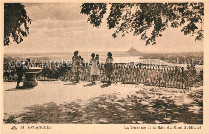 Avranches La Terrasse et la Baie du Mont Saint Michel