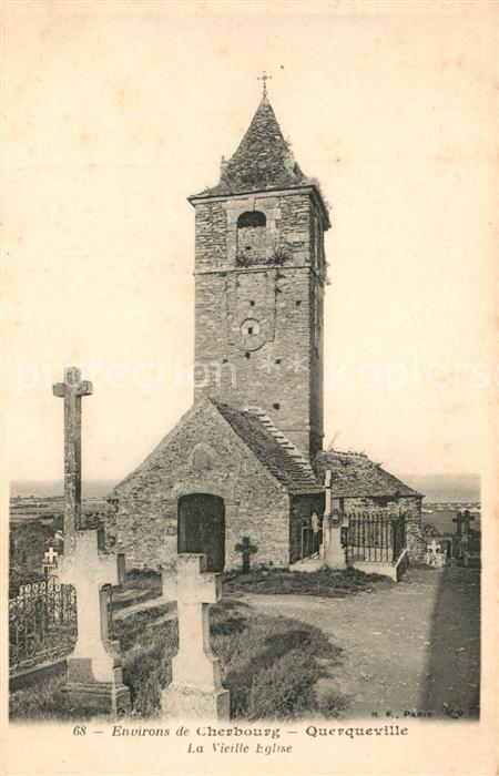 Querqueville Vieille Eglise Cimetière