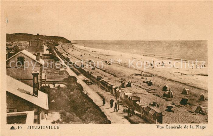 Jullouville Vue Generale de la plage