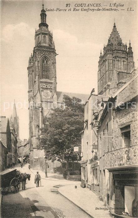 Coutances Eglise Saint Pierre Rue Geoffroy de Montbray