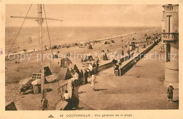 Coutainville Vue Generale de la plage