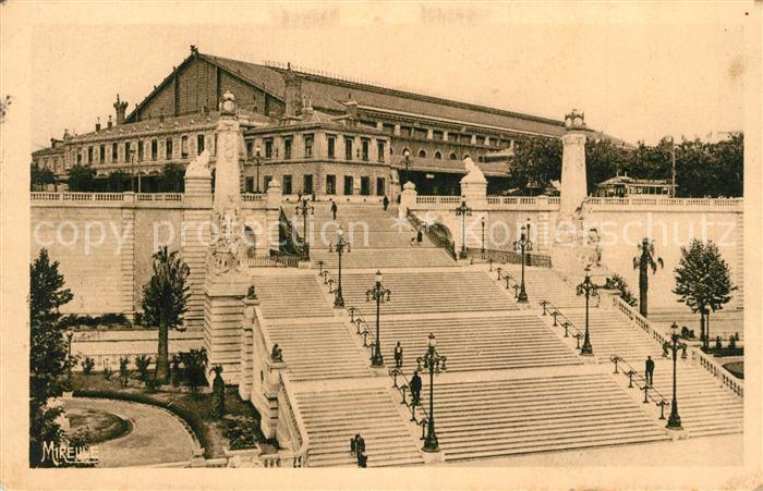 Marseille Bouches-du-Rhone Escaliers de la Gare