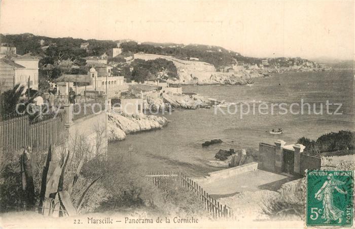 Marseille Bouches-du-Rhone Panorama de la Corniche