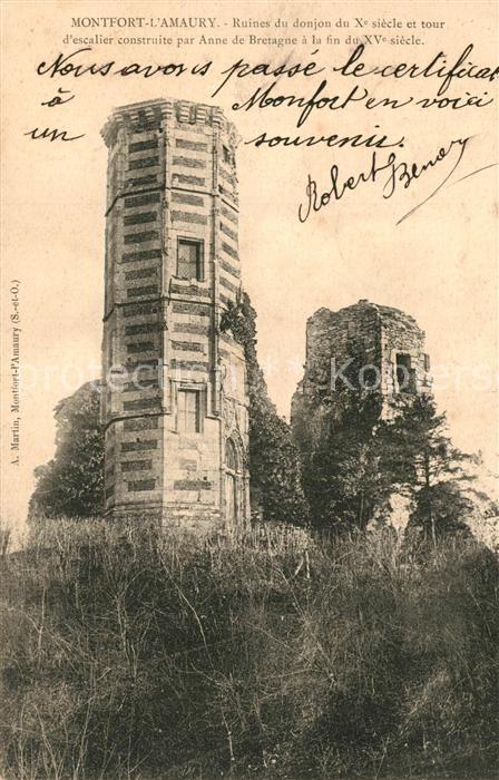 Montfort-l Amaury Ruines du donjon du Xe siècle