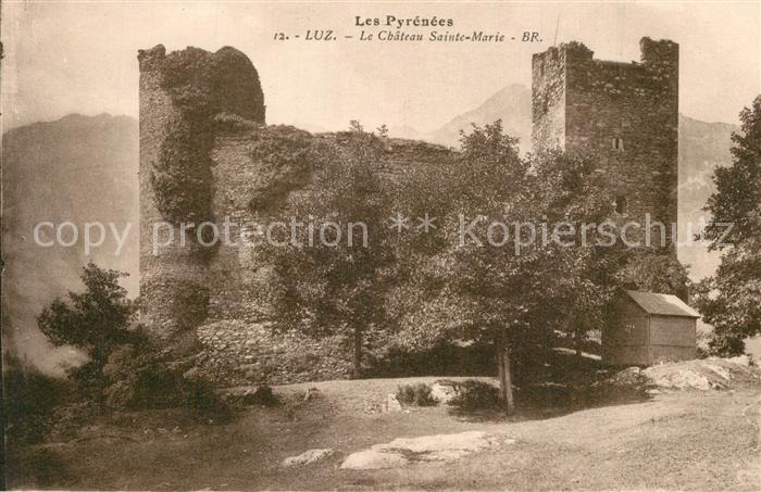 Luz-Saint-Sauveur Hautes Pyrenees Chateau Sainte Marie Ruines