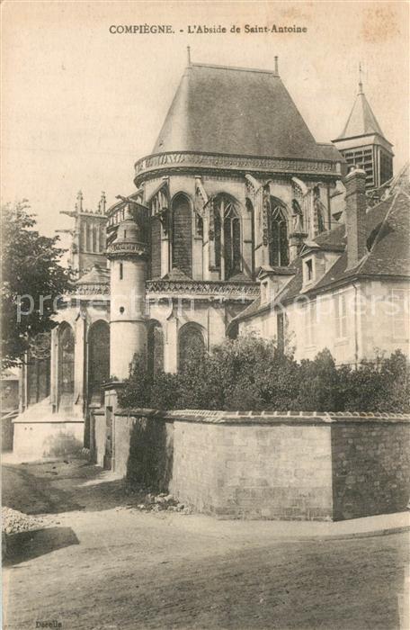 Compiegne Oise Abside de l'Eglise Saint Antoine