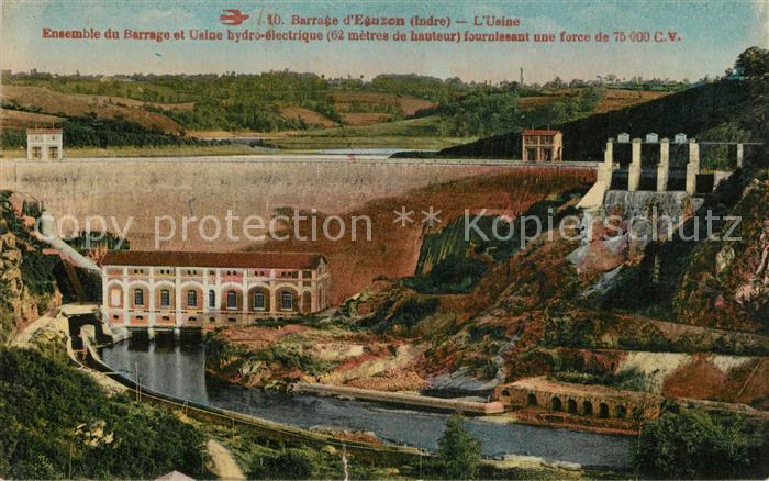 Eguzon-Chantome Barrage Usine hydro électrique