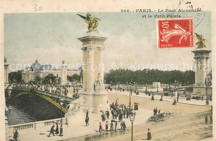 Paris Le Pont Alexandre et le Petit Palais