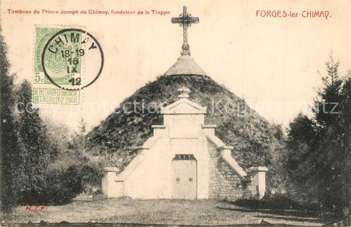 Forges-lez-Chimay Tombeau du Prince Joseph de Chimay fondateur de la Trappe