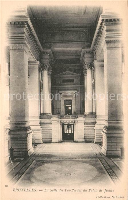 Bruxelles Bruessel Salle des Pas Perdus du Palais de Justice