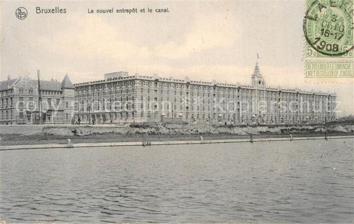 Bruxelles Bruessel Le nouvel entrepot et le canal