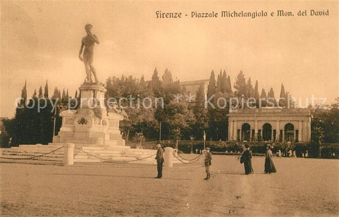 Firenze Florenz Piazzale Michelangiolo e Mon del David