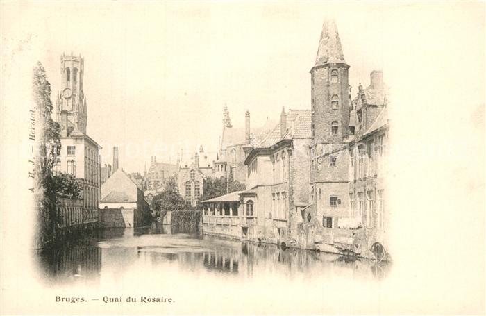 Bruges BRUGGE Belgie Quai du Rosaire
