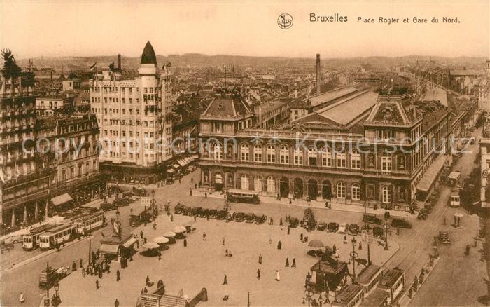 Bruxelles Bruessel Place Rogier et Gare du Nord