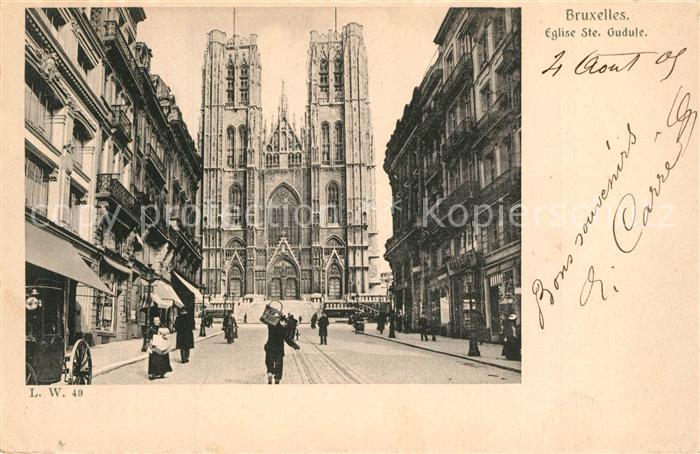 Bruxelles Bruessel Eglise Sainte Gudule