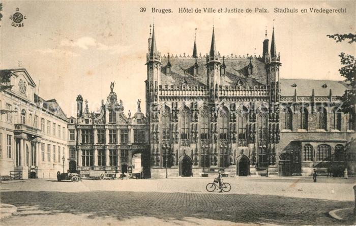 Bruges BRUGGE Belgie Hotel de Ville et Justice de paix