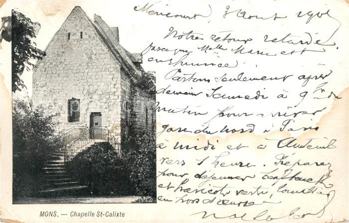 Mons Hainaut Chapelle St Calixte