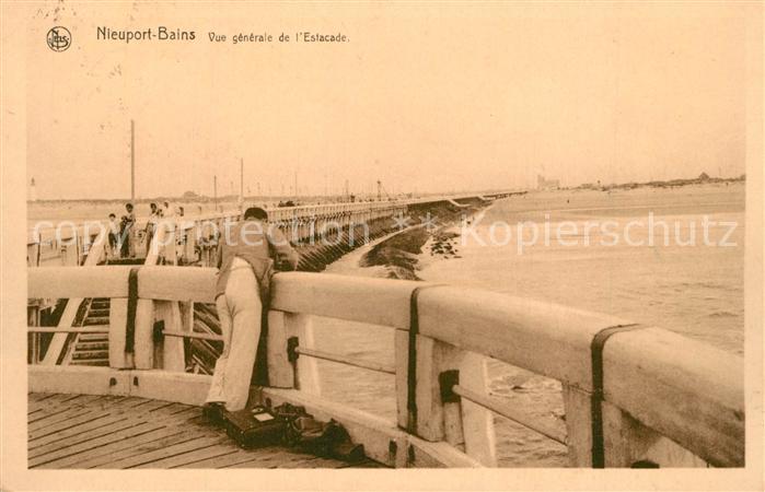 NIEUPORT Nieuwpoort West-Vlaanderen Belgie Vue generale de l'Estacade