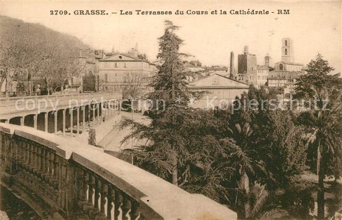 Grasse Alpes Maritimes Les Terrasses du Cours Chathedrale